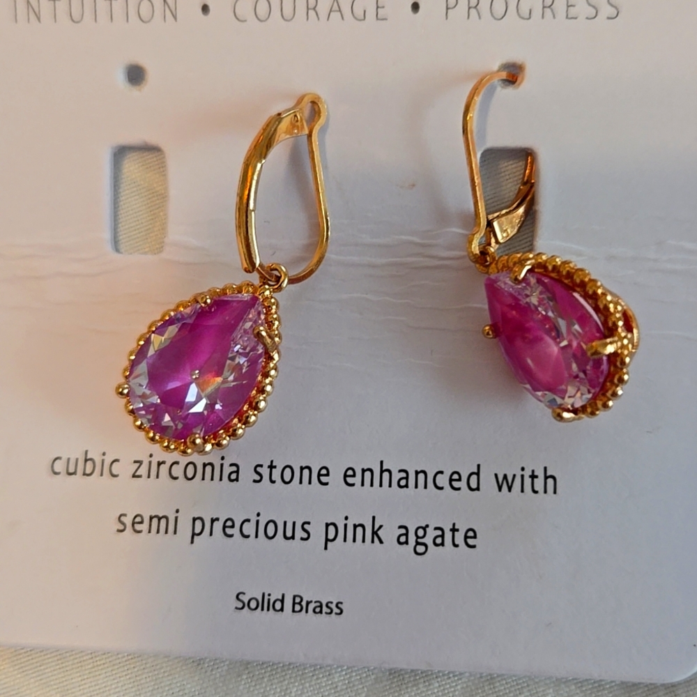 NWT semiprecious  stone earrings.